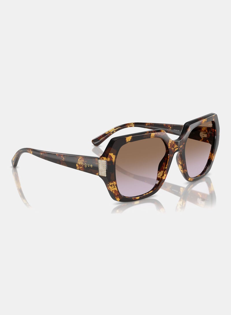 Vogue Full Rim Irregular Sunglasses 0VO5612SB 55 317968 - Image 3